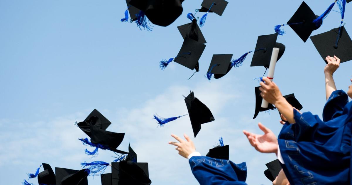 Tossing Graduation Caps